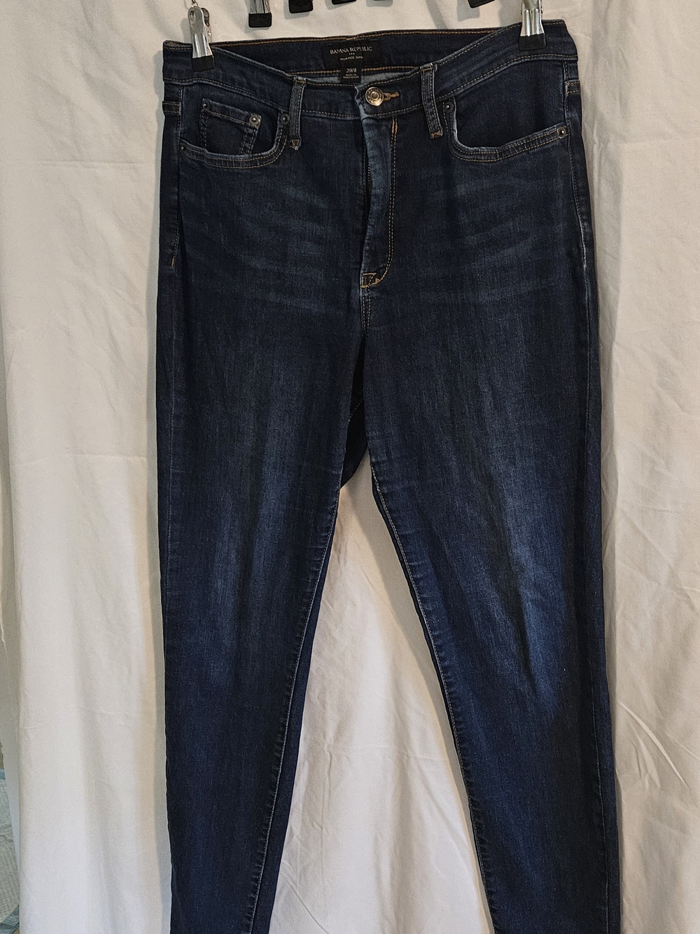 Banana Republic Dark Wash Skinny Jeans - Navy Blue